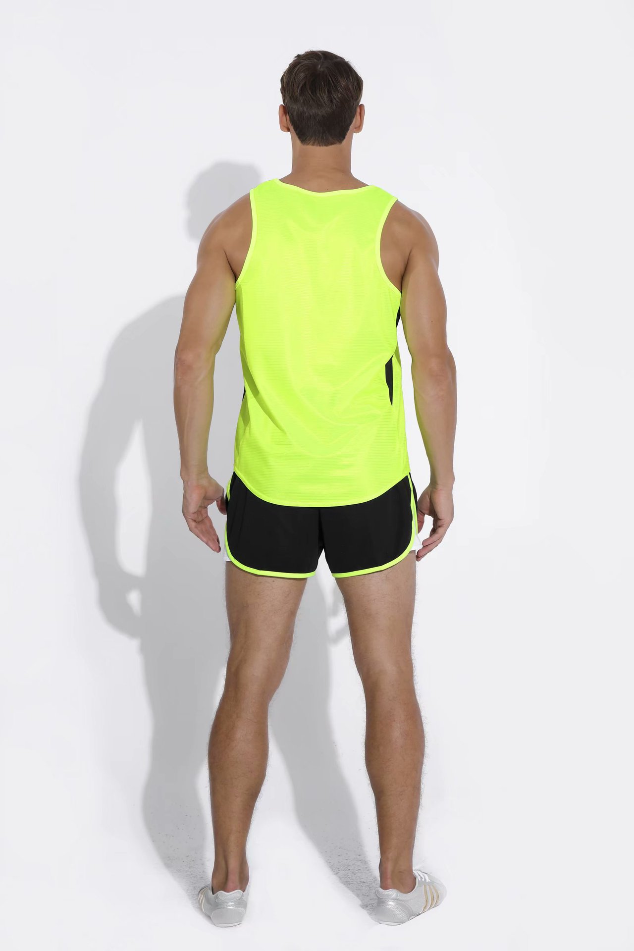 新款田径服跑步服亲子装情侣健身紧身衣套装男女田径比赛服团拼