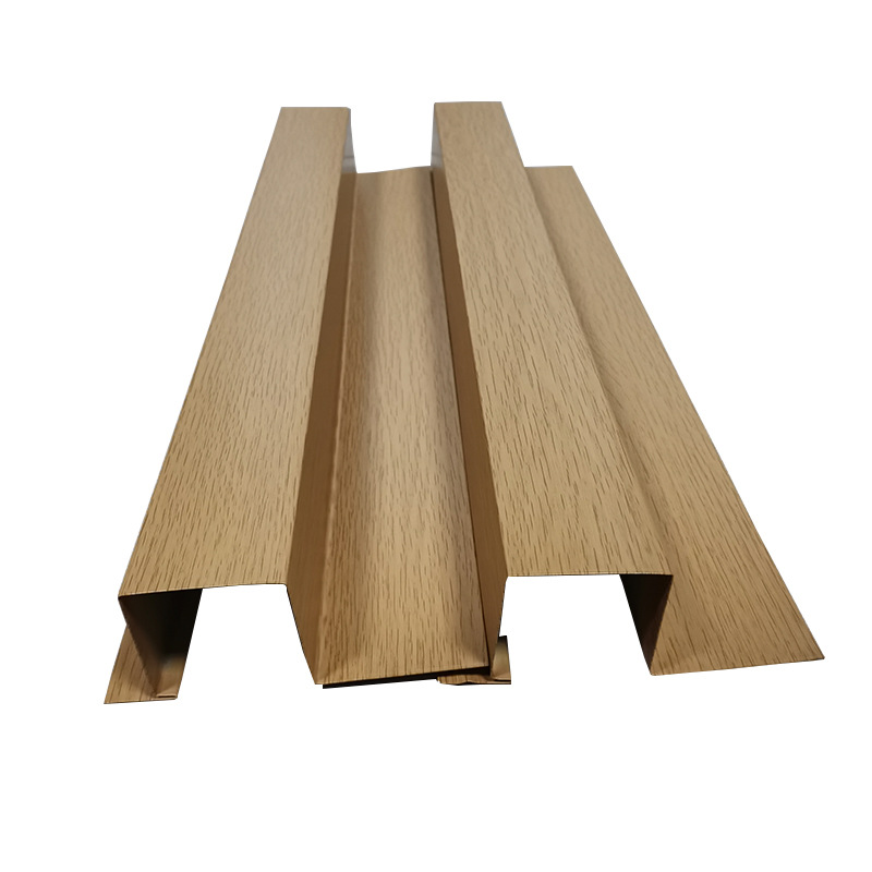 厂家定制凹凸铝单板招牌广告装饰材料热转印凹槽铝板防火金属板