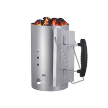 焚火木炭点碳神器烧炭引碳生碳户外烧烤架烧烤炉430不锈钢引火桶