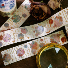 信的恋人和纸胶带 星河玫瑰之诗系列 梦幻浪漫手帐装饰素材循环贴