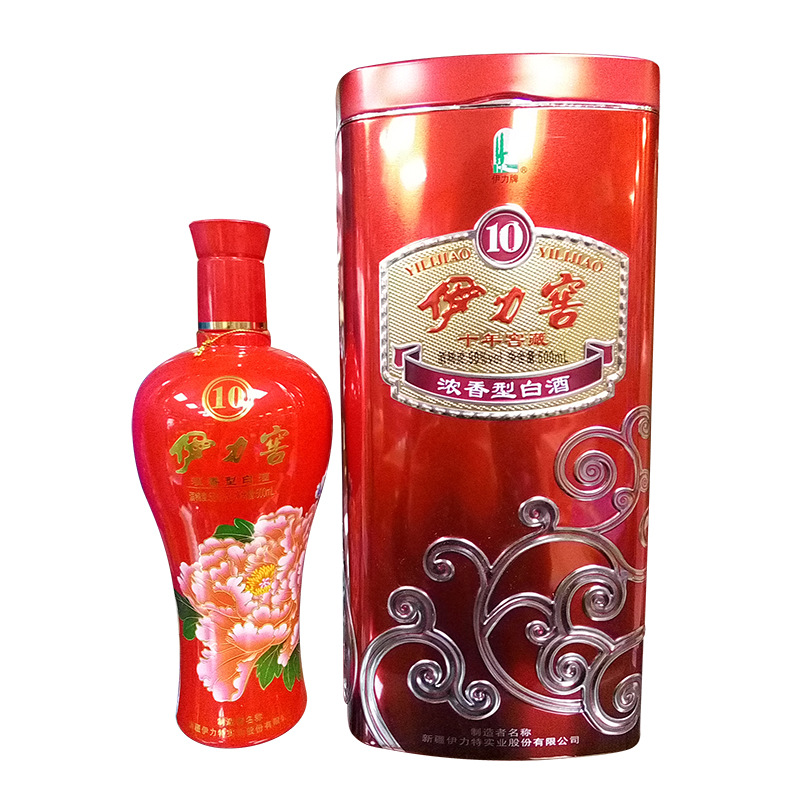 新疆白酒 伊力老窖伊力窖十年窖藏 50度500ml*6瓶/箱 浓香型 包邮