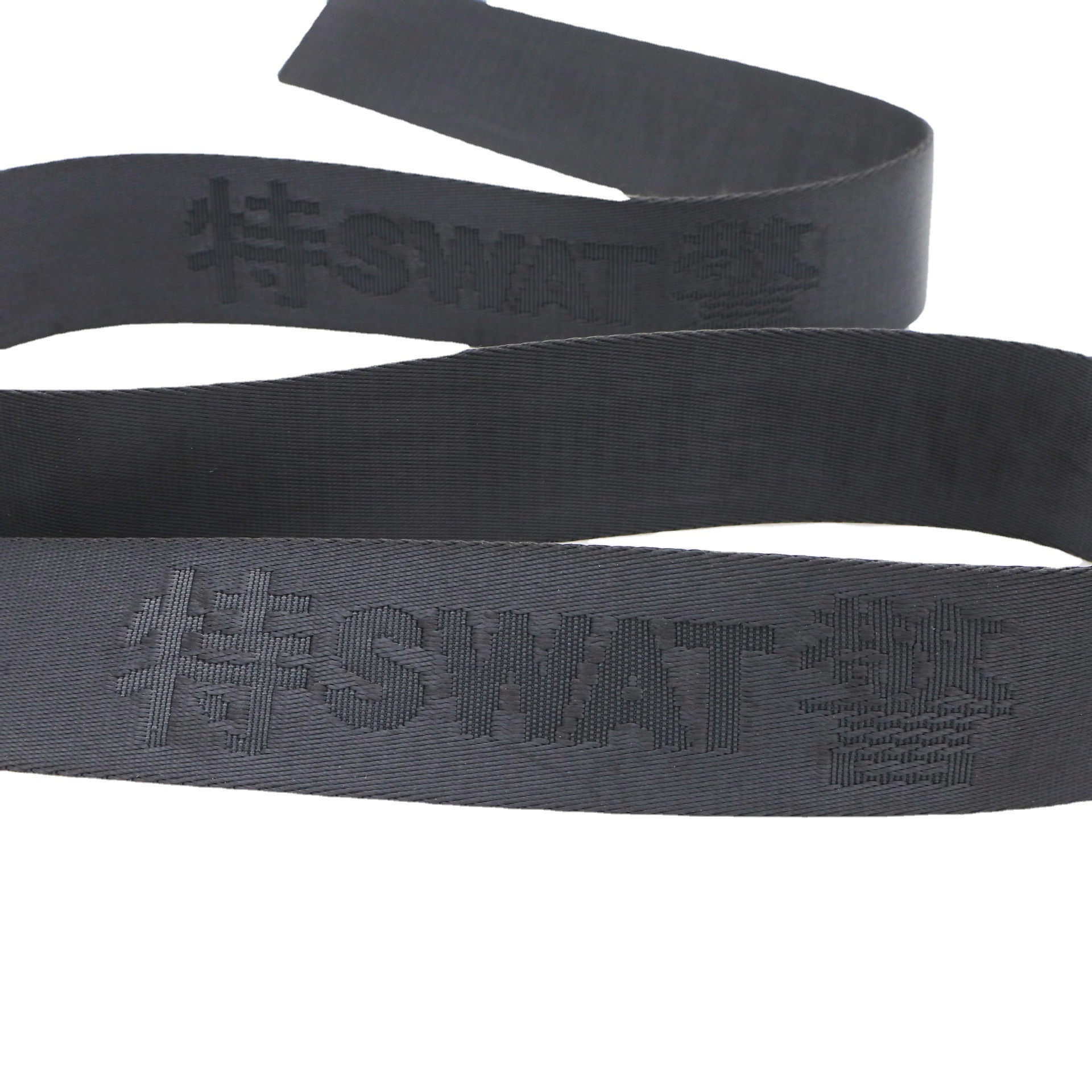 黑色提花swat特警腰带5cm织带涤纶 执勤特勤户外战术保安仿尼龙带
