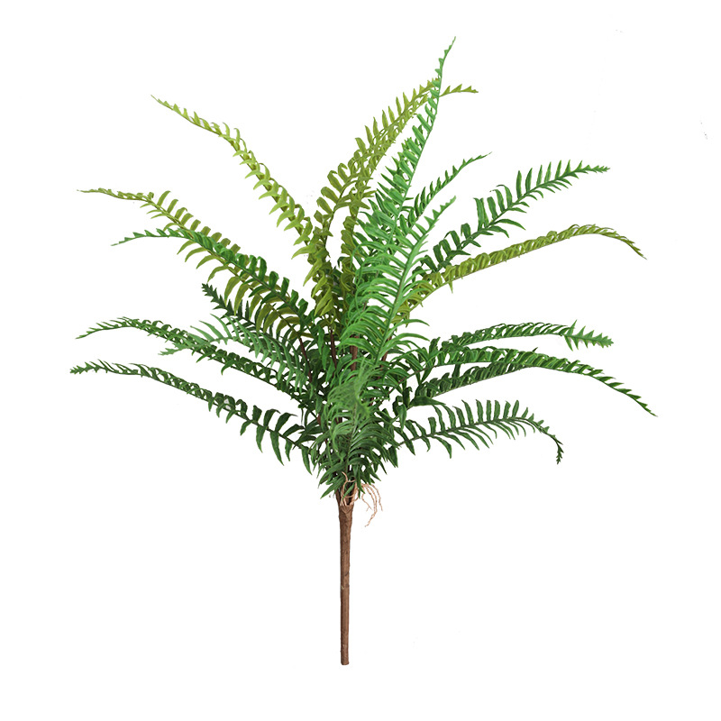 Factory Direct Sales Indoor Simulation Plant Wall Kic Leaf Green Plant Nordic Ins Decorative Simulation Bouquet 21 Persian Leaves