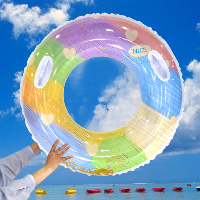 Children's Swimming Ring Thickened Outdoor Water Inflatable Toys New Internet Celebrity Life Buoy Underarm Swimming Ring Wholesale