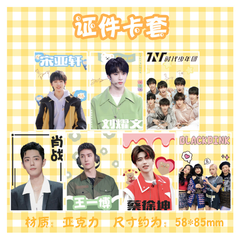 时代少年团肖战宋亚轩证件卡套 亚克力挂绳 明星周边学生证吊牌
