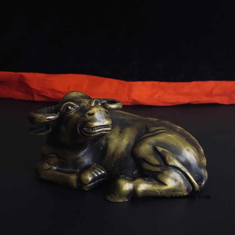 黄铜牛摆件复古卧牛生肖牛家居工艺品装饰摆件-阿里巴巴
