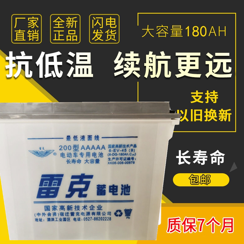 雷克电动车专用电池140c180型aa190型aaaa200型铅酸动力水电瓶