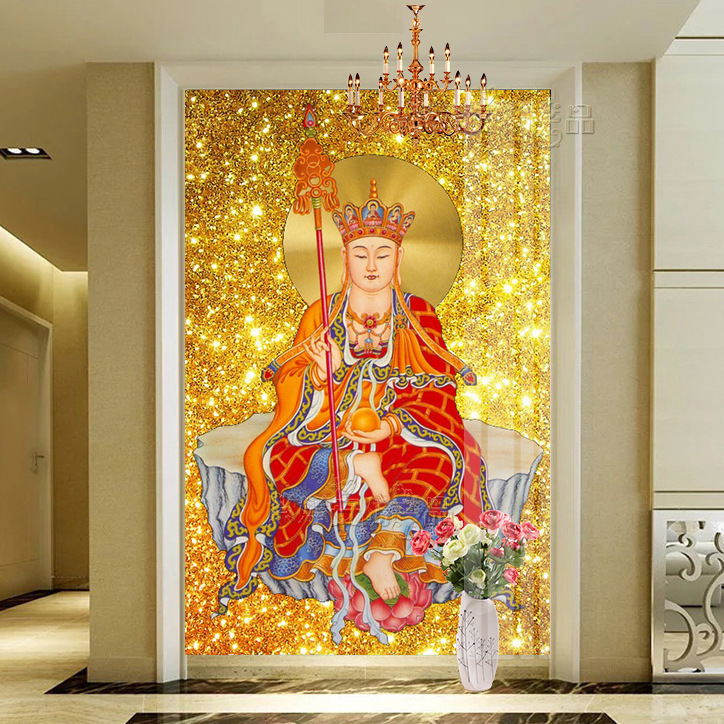 满钻地藏王菩萨钻石画客厅新款diy点钻十字绣一件代发