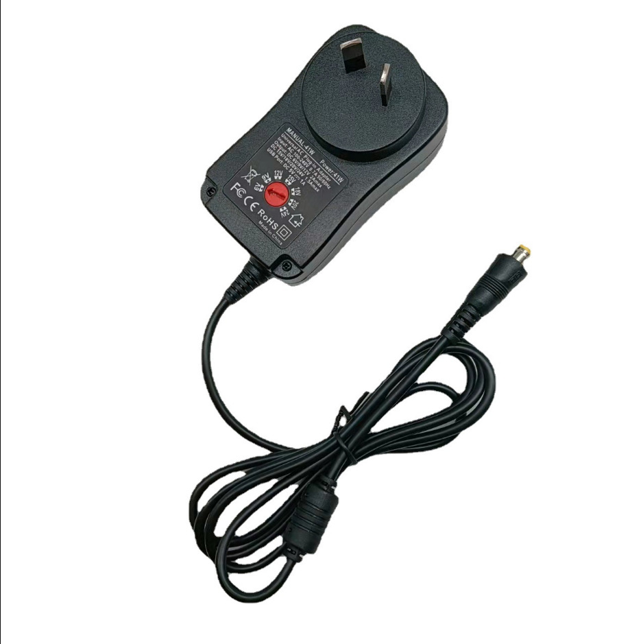 澳规41w电源适配器100-240v交流转直流充电器适5v1a电源适配器9头