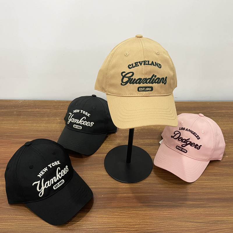 新款韩国mlb帽子女字母款棒球帽男洋基队夏季时尚鸭舌帽3acpl033n