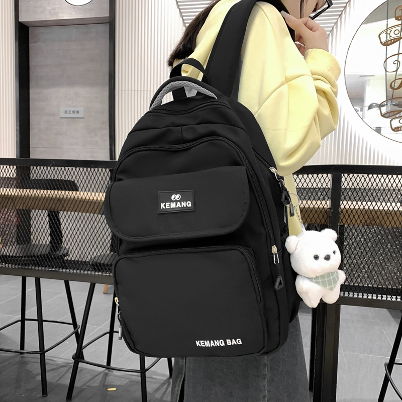 Large Capacity Middle School Students Student Schoolbag Female Ins Style Japanese Backpack Trendy Simple All-Match Travel Backpack