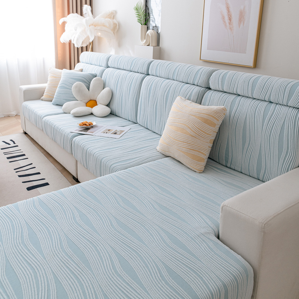 2024新款提花绒沙发套罩防猫抓万能全包沙发套冬季贵妃防滑沙发笠