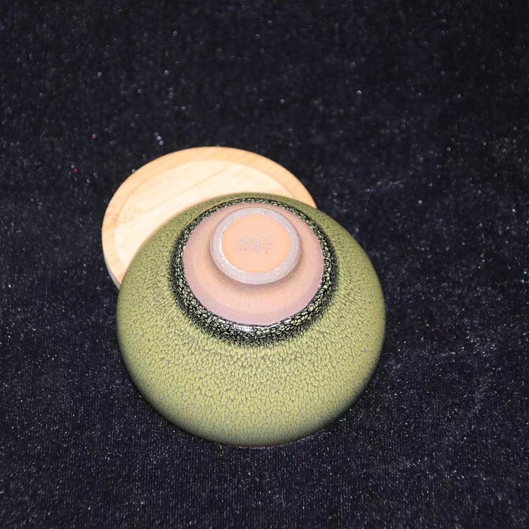 建阳建盏陶瓷窑变油滴张国平茶抹釉主人杯功夫茶杯品茗杯茶具茶碗