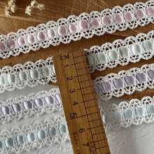 5米长棉线缎面丝带蕾丝花边辅料白色镂空刺绣服装手工diy装饰材料