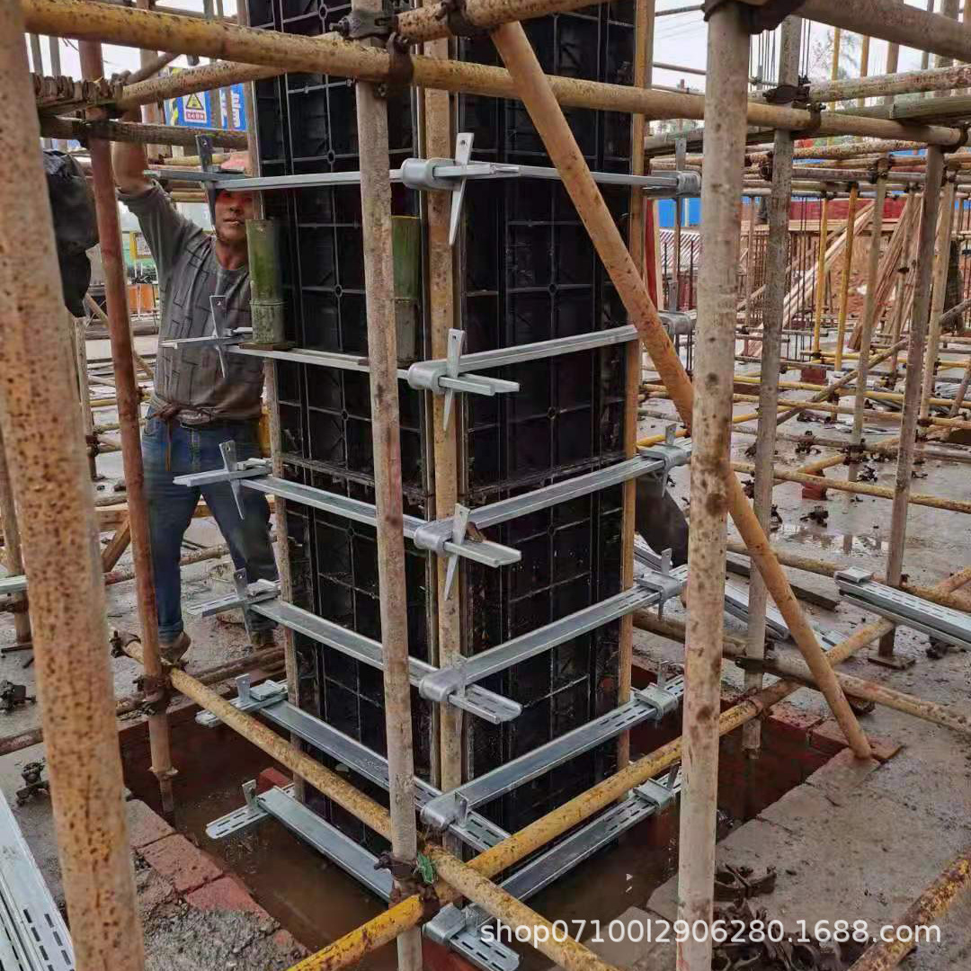 模立方方柱塑料模板钢模厂家直销高速挡墙边沟方柱挡墙专用模板