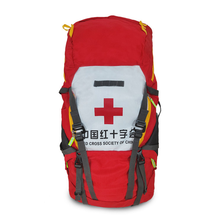 中国红十字会救援队员大容量透气减负背负系统应急背囊双肩包背包
