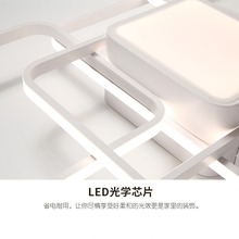 北欧餐厅吊灯简约线条家用灯现代艺术led条形灯饰创意客厅灯具