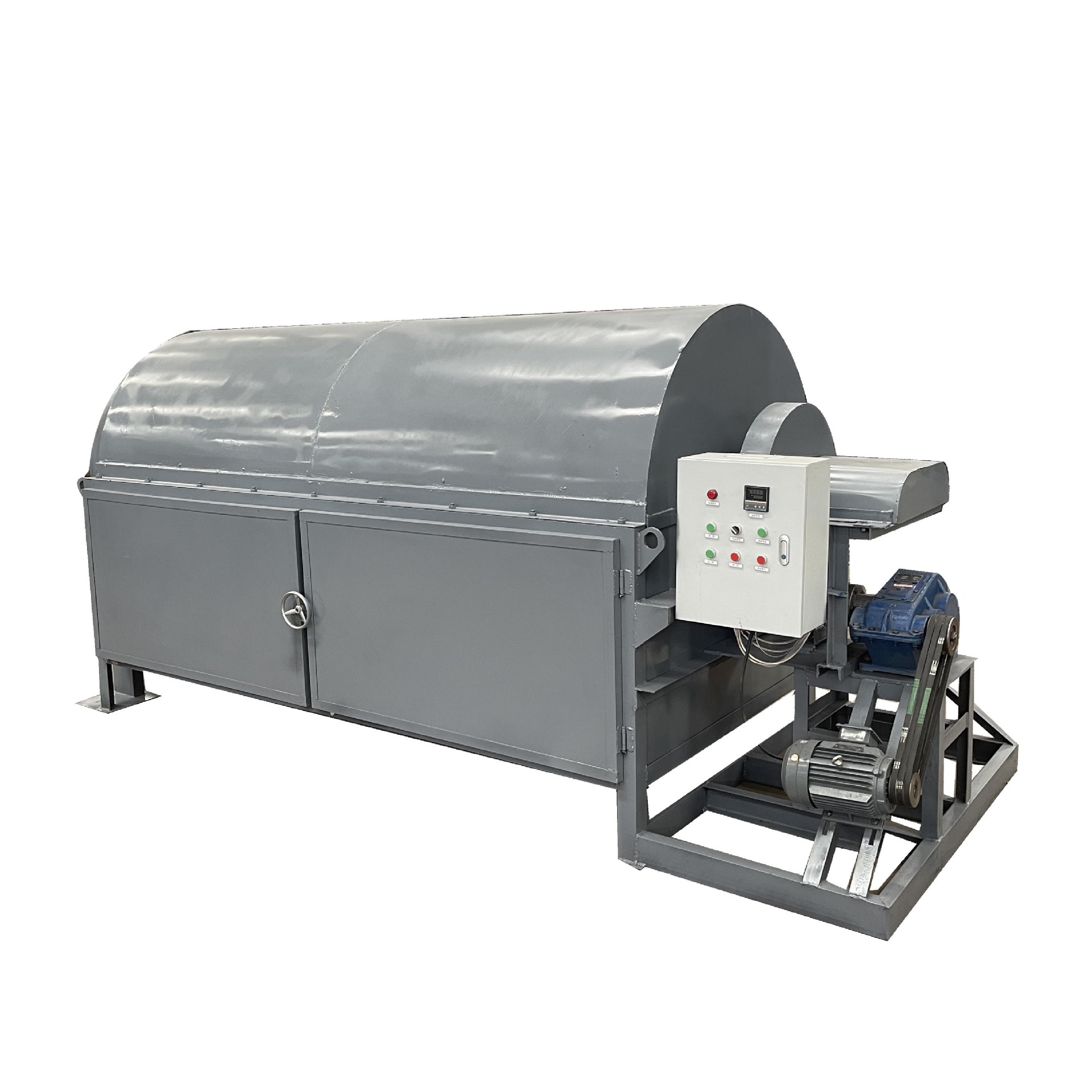 电加热滚筒塑料烘干机 化工原料烘干 铜米烘干设备-阿里巴巴