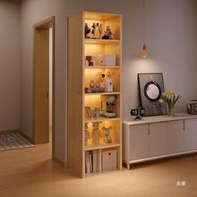 新款电视柜旁书架置物架落地家用简易客厅收纳多层储物墙角书柜子