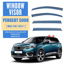 适用于标致5008车窗晴雨挡雨板雨眉PEUGEOT 5008 Window visor