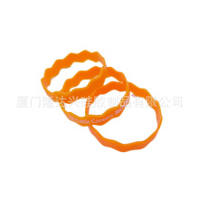 定 制橘色硅胶手环异形饰品配饰篮球潮流个性运动腕带男女通用