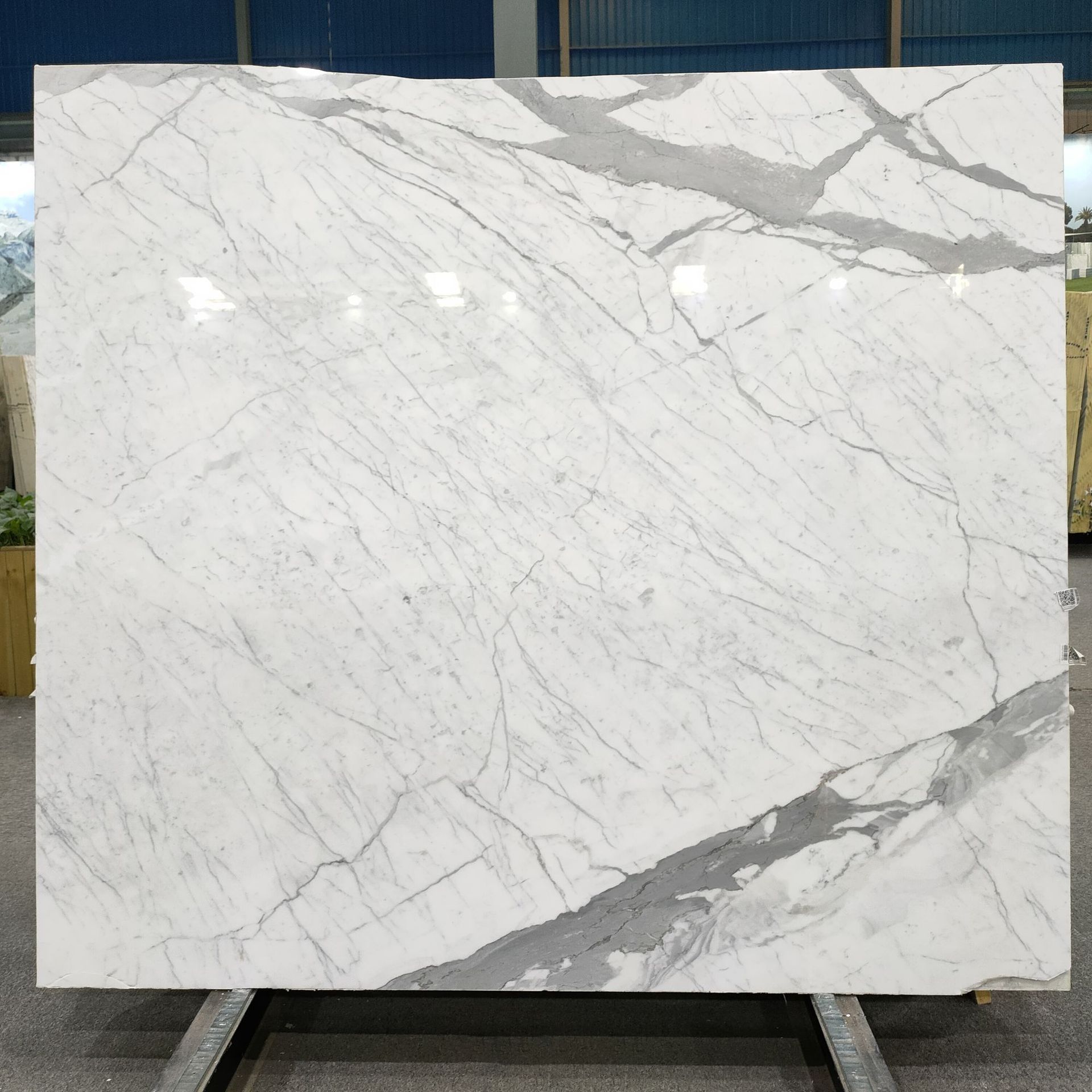 雪花白天然石材 白色大理石楼梯踏步大理石板地铺石电视墙