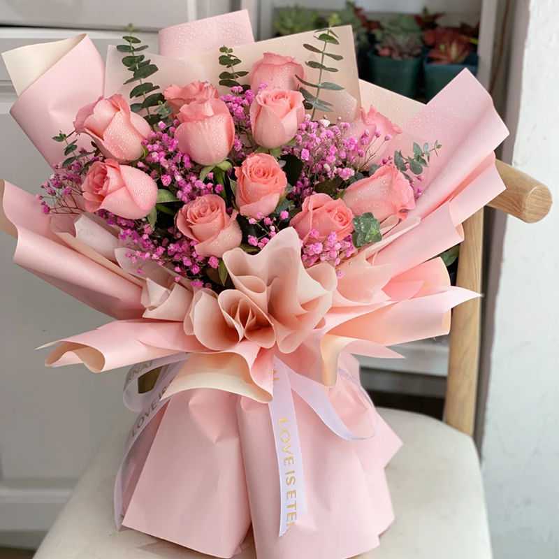 真花鲜花玫瑰花花束礼盒送人全国鲜花配送同城速递表白生日