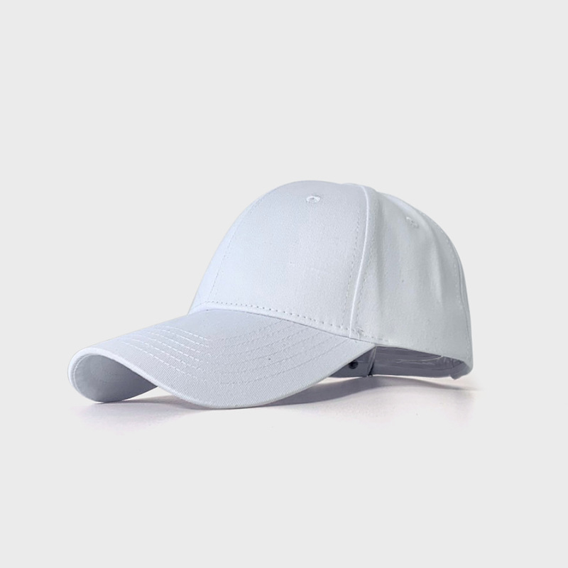 硬顶棒球帽加深高颅顶弯檐显脸小女有型加大头围黑色棉鸭舌帽男