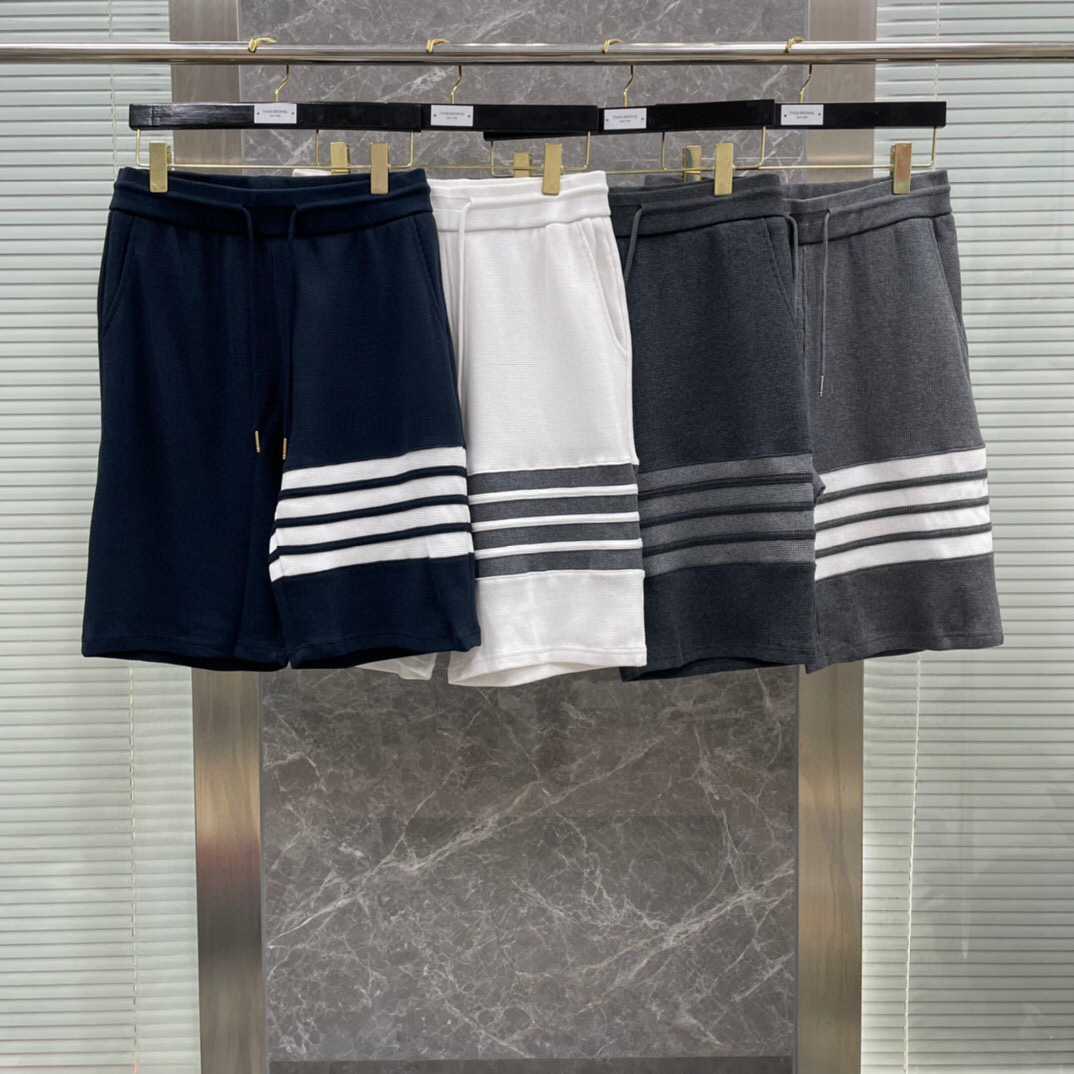 【品牌工厂直营】高版本tb华夫格短裤男女夏季直筒运动五分裤休闲
