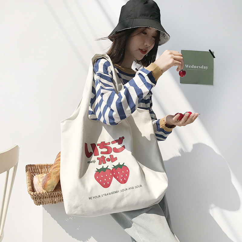 Good-looking Personalized Minority French Style Shoulder Bag New Large Capacity Women's Bag for Students Going out to Class Canvas Bag