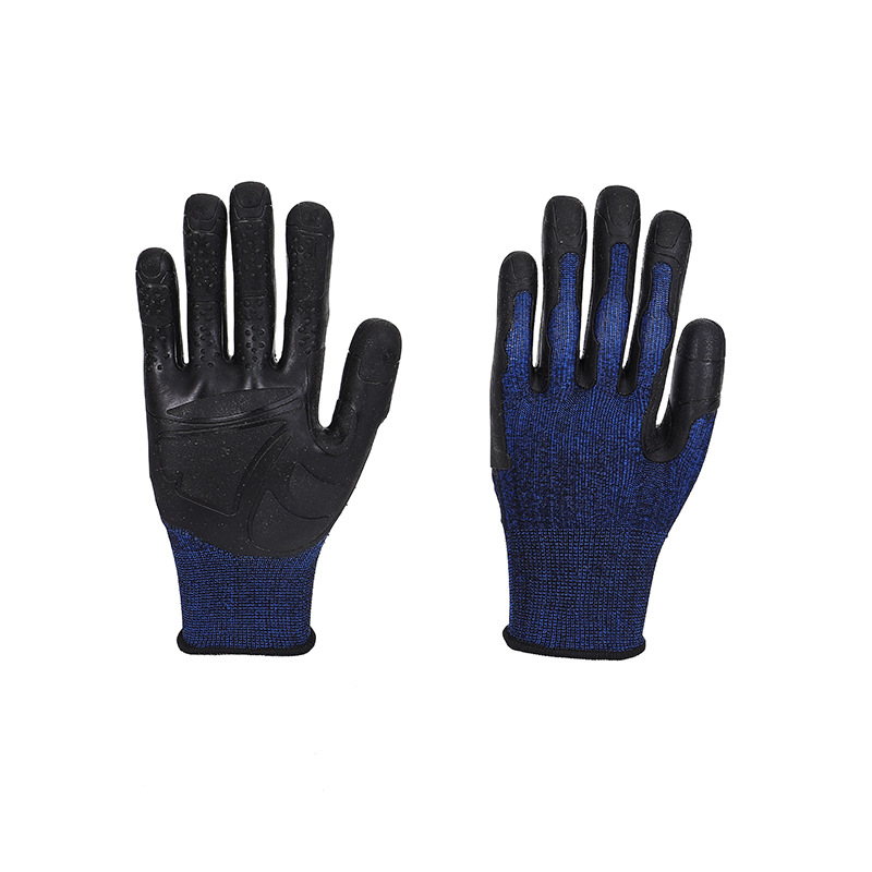 TPE Environmental Protection Gloves Vinyl 13-Pin Nylon Wear-Resistant Non-Slip Gloves New Dipped Breathable Protective Gloves