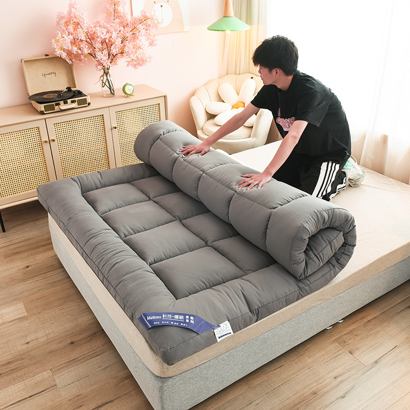 Customized Oem Mattress Velvet Mattress Feather Velvet Dormitory Single Soft Bed Cushion Thailand Exclusive for Cross-Border