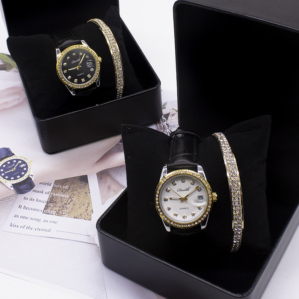 watch set 新款手表手镯套装女学生防水夜光时针bracelet watches