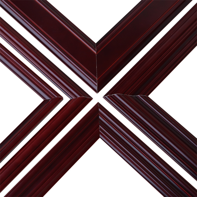 新中式实木线条装饰木线条电视背景墙边框客厅沙发墙造型线黑棕色