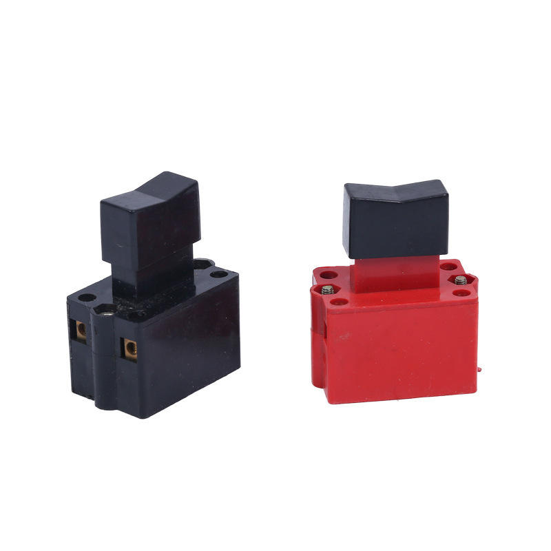 罗山电器钢材切割机开关电动工具配件带锁10a开关