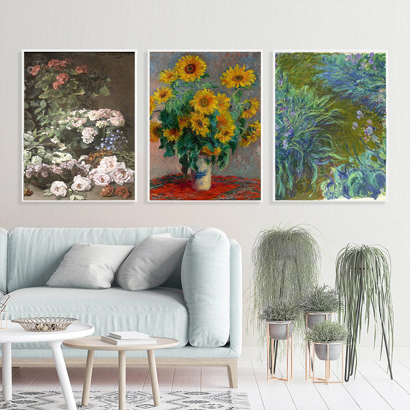 世界名画无框画挂画油画画芯家居商企装饰画diy画框跨境-阿里巴巴