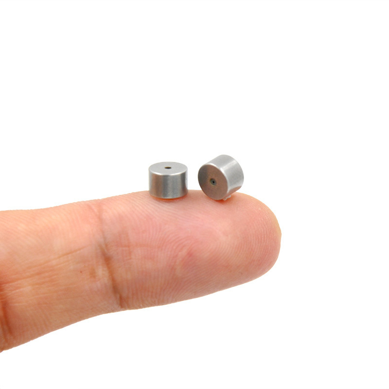 Stainless Steel Lathe Cylindrical Earplug Quality Earrings Rear Plug Bullet Earring Clasp Back Cap Ornament Can Be Made Logo