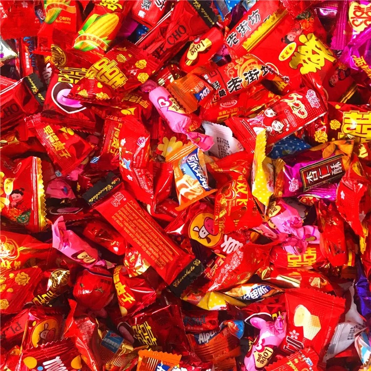 年货糖果大量批发喜糖混合什锦奶糖水果糖酥糖软糖巧克力结婚喜糖
