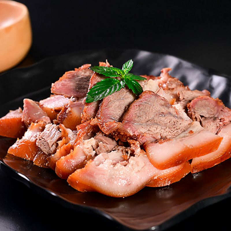 酱香猪头肉熟食500g真空包装五香卤味猪脸肉猪耳朵零食即食下酒菜
