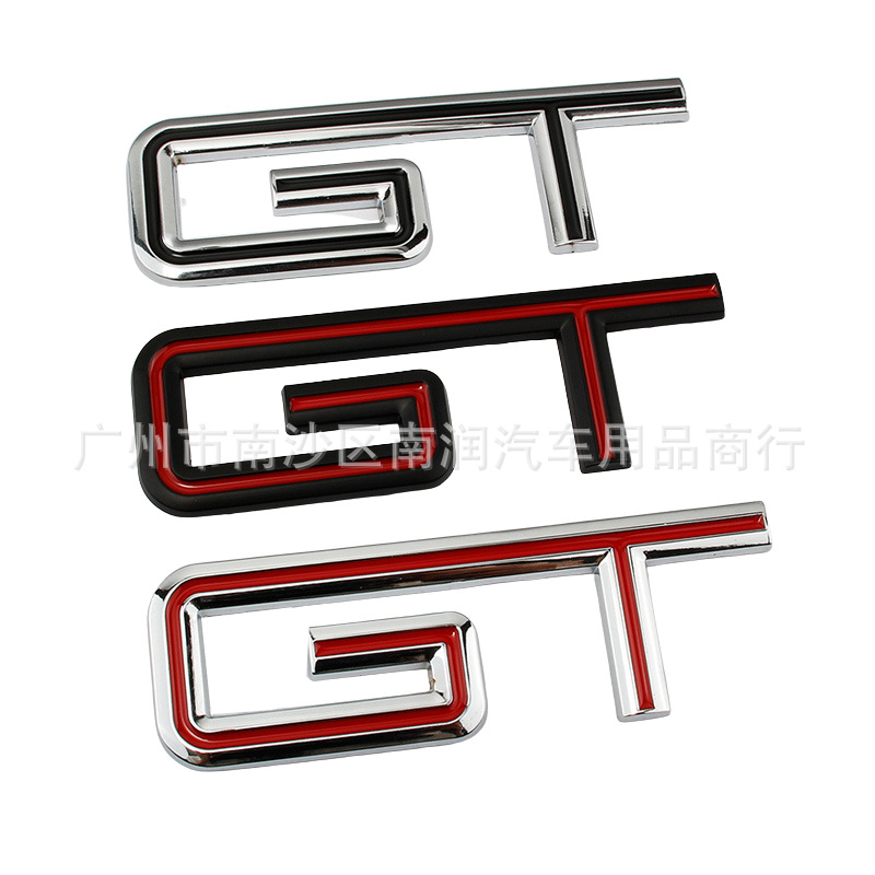 适用于福特野马车标gt 3d金属车贴叶子板标改装侧标车尾车身贴