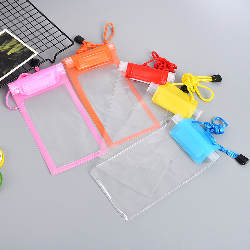 Mobile Phone Waterproof Bag PVC Touch Screen Waterproof Bag Drifting Swimming Diving Luminous Waterproof Cover Airbag 