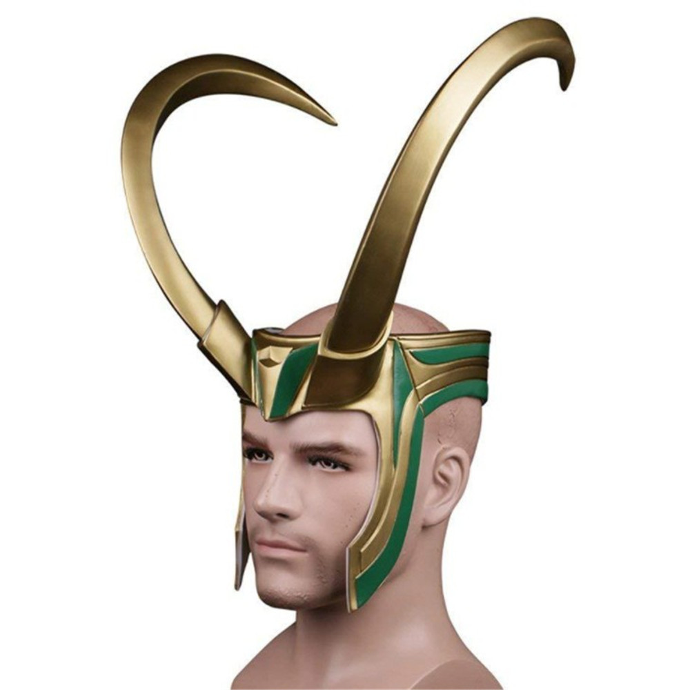 pvc洛基头盔面具诸神黄昏漫威影视人物道具雷神3万圣节loki mask