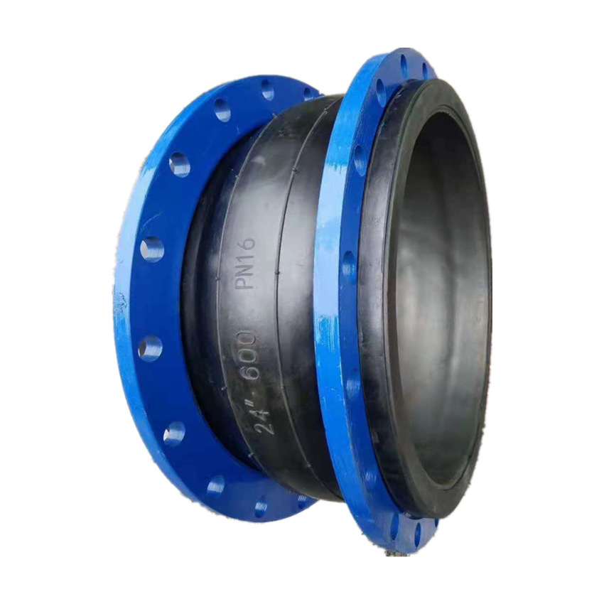 朗骏耐酸耐碱不锈钢橡胶接头三元乙丙橡胶法兰软接头可曲绕软连接