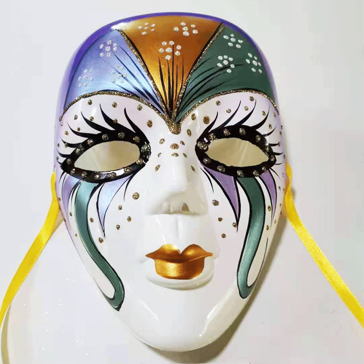 新款彩绘全脸面具威尼斯化妆舞会面具厂家批发爆款面具