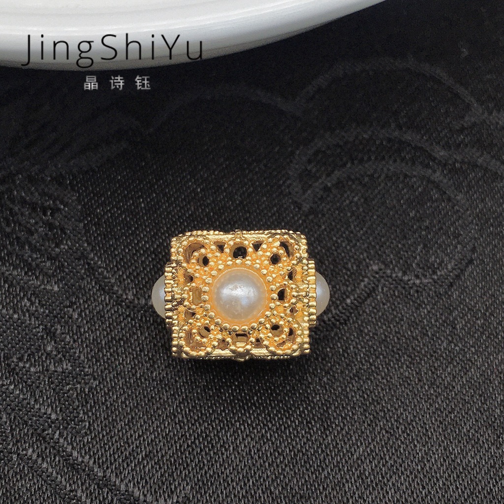 New Pearl Series Ancient Gold Spacer Beads Retro Court DIY Handmade Material Scattered Beads Ornament Accessories Color Retention