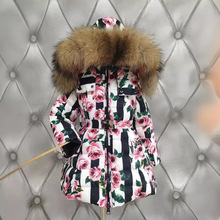 2020秋冬季新款儿童羽绒服外贸童装中长款加厚保暖棉袄外套
