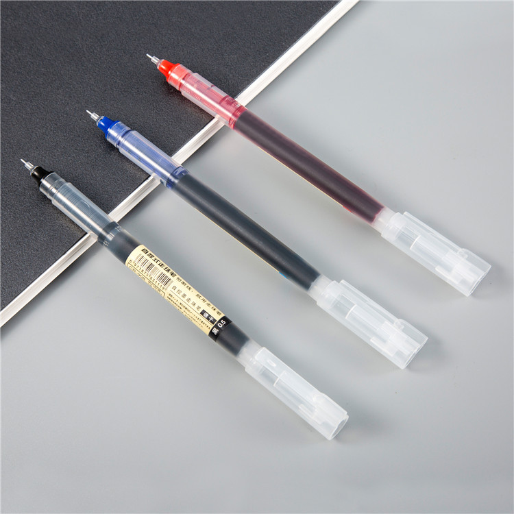 12色直液式走珠笔快干彩色中性笔学生用水笔手绘笔手账标记笔现货