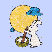 中秋节国庆节豆子画种子粮食画材料包手工diy五谷粘贴画创意作业