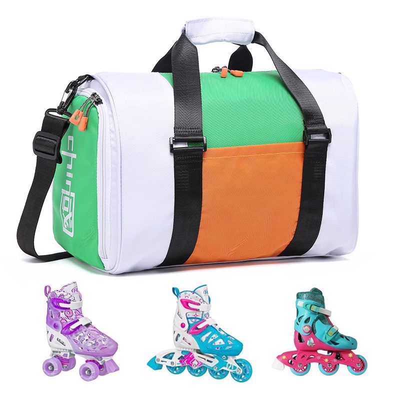One-Shoulder Skates Storage Bag Portable Roller Skating Bag Ice Skates Bag Skating Shoes Bag Ice Skates Bag Full Set Instrument