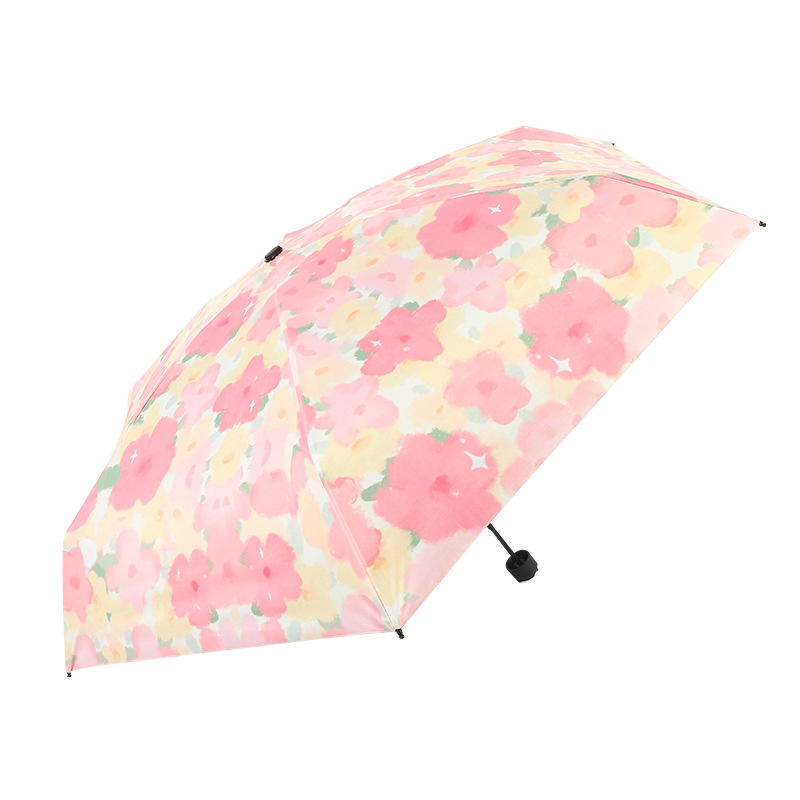 Bracelet Five-Fold Umbrella Vinyl Sun Umbrella Sun Protection UV Protection Small Portable Pocket Sun Umbrella Mini Sun Umbrella